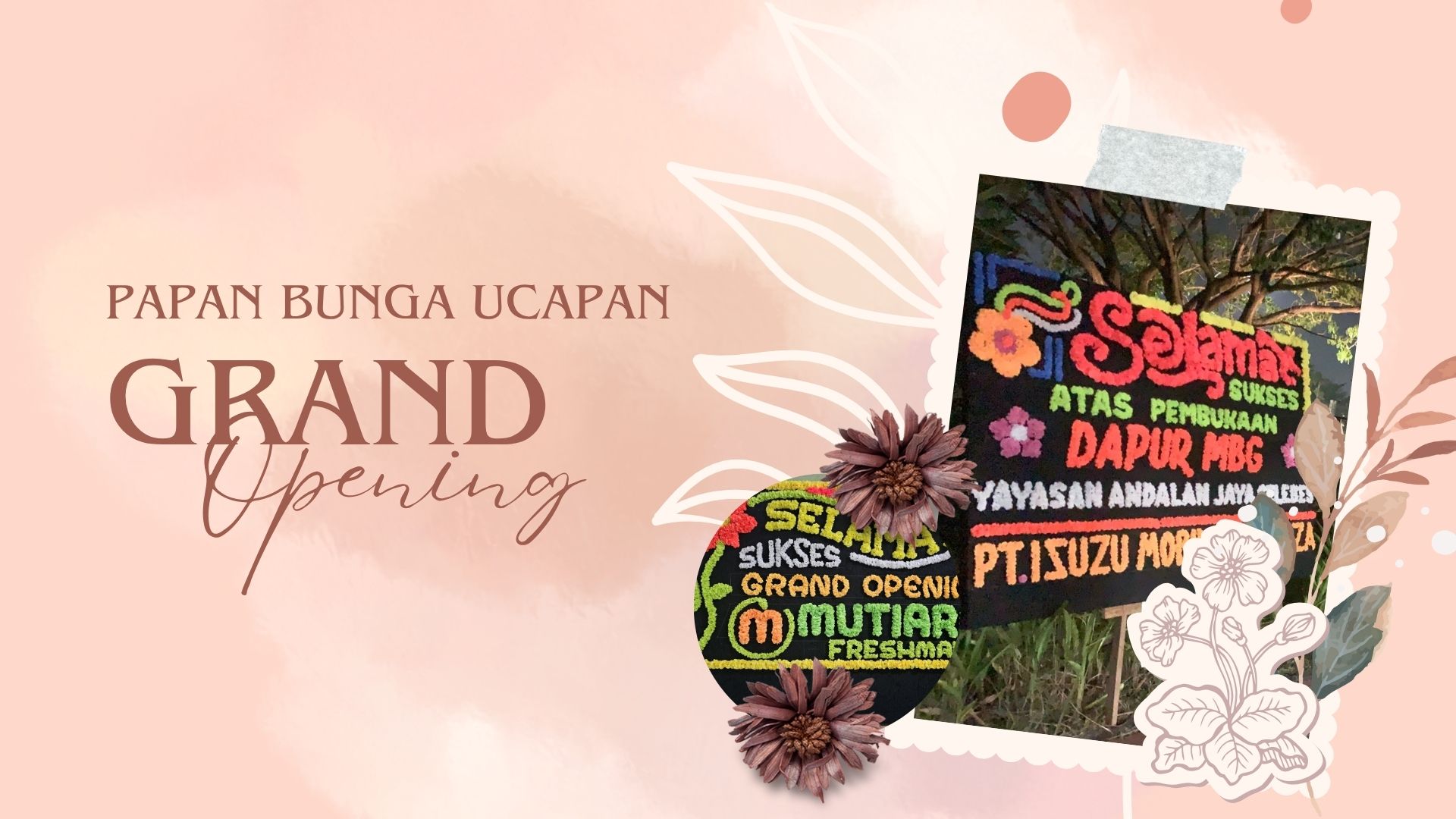 Karangan Bunga Ucapan Grand Opening Pembukaan Kota Makassar