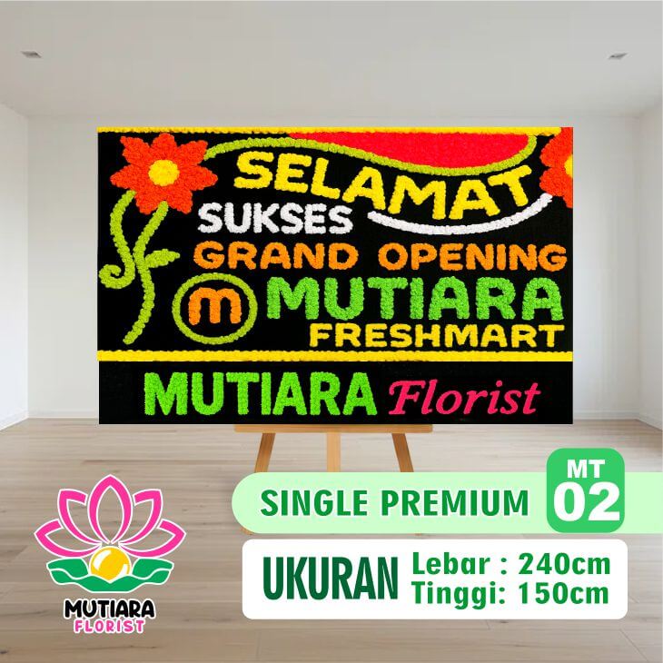 Papan Bunga Single Premium